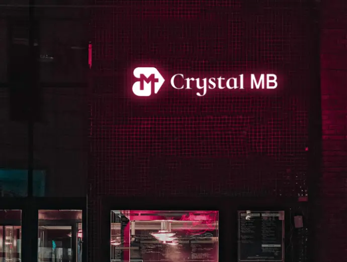 crystal mb lied signboard